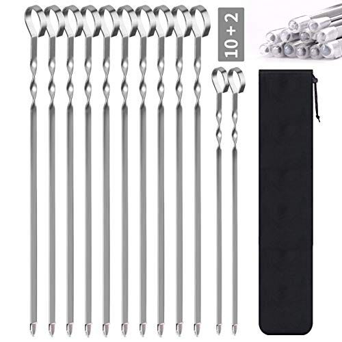 BBQ barbecue gift Christmas gift grill gift set grill birthday fireplace dads gift Personalized stainless steel skewers longhorn